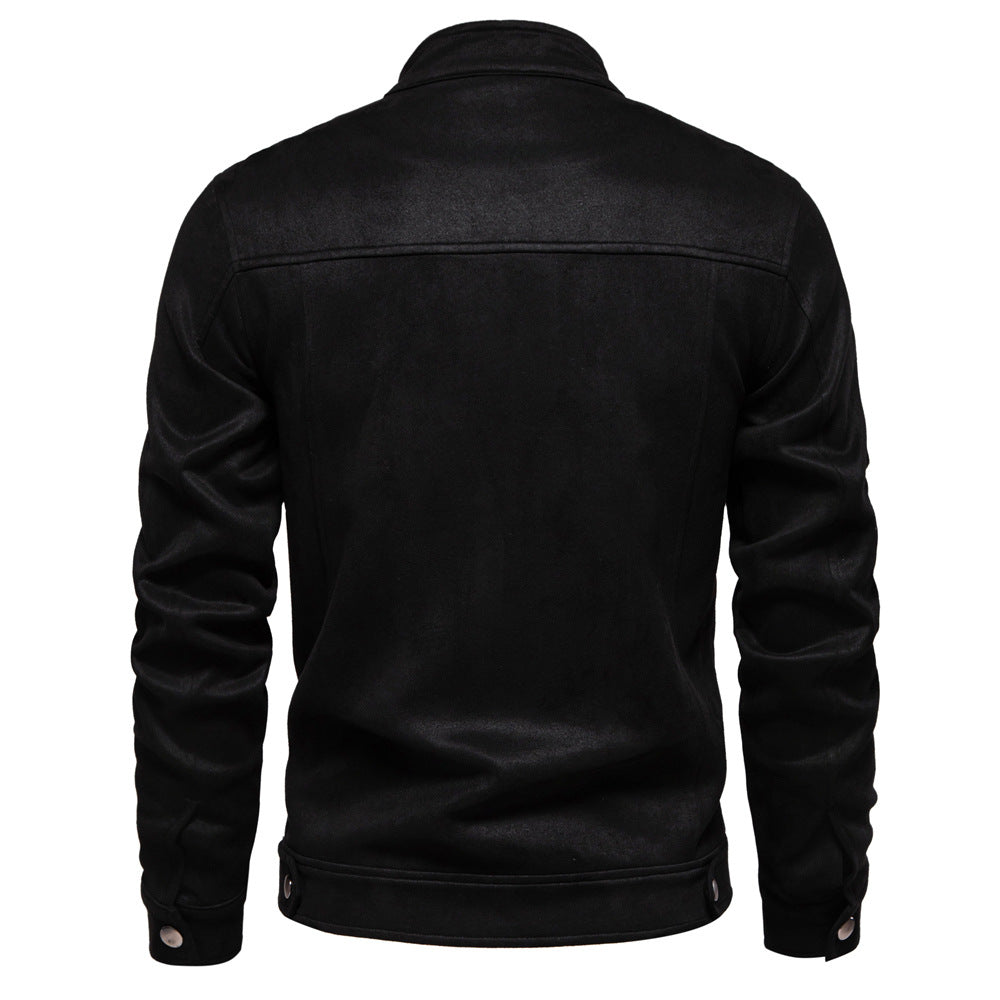 Suede Jacket for Men - Premium Suede Leather Bomber Jacket | Trucker Coat for Mens