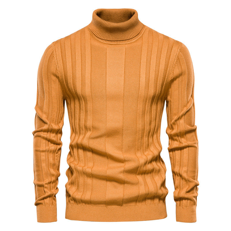 Mens Sweaters Turtleneck Cable Knitted Pullover Long Sleeve Slim Fit Chunky Casual Fall Winter Warm Cardigans