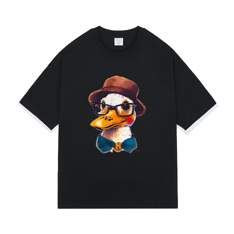 Men's T-Shirts - Short Sleeve Crewneck Cotton Duck Print Tee S - 2XL Tee