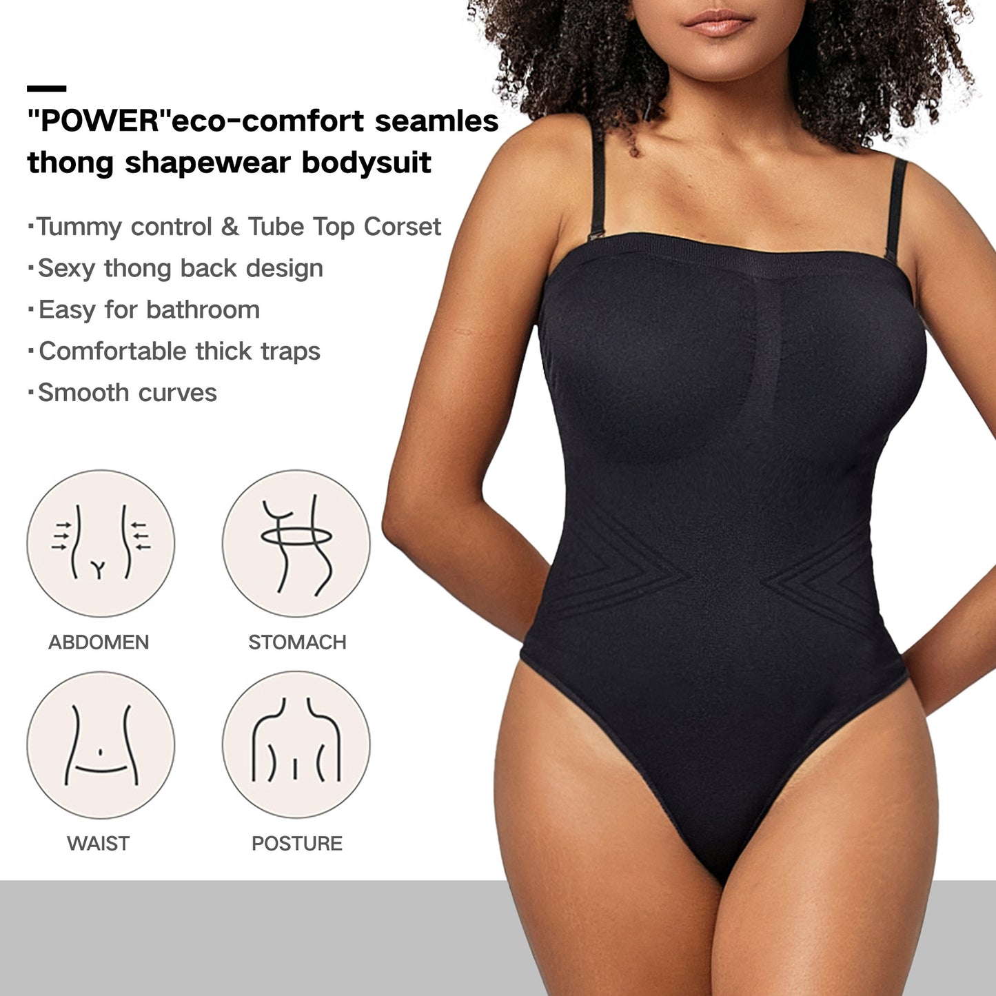 Slim bodysuit for women seamless corset belly contracting hip lifting T-back body shaping one-piece underwear women slim fit corset