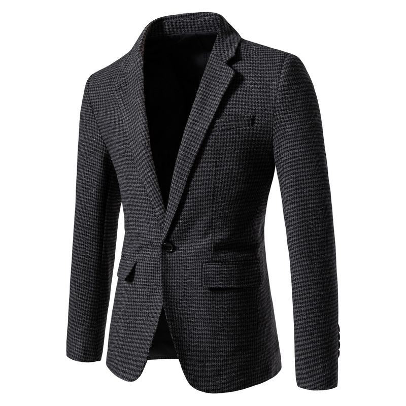 Men's Jackets Knitted Slim Fit Suit M-3XL