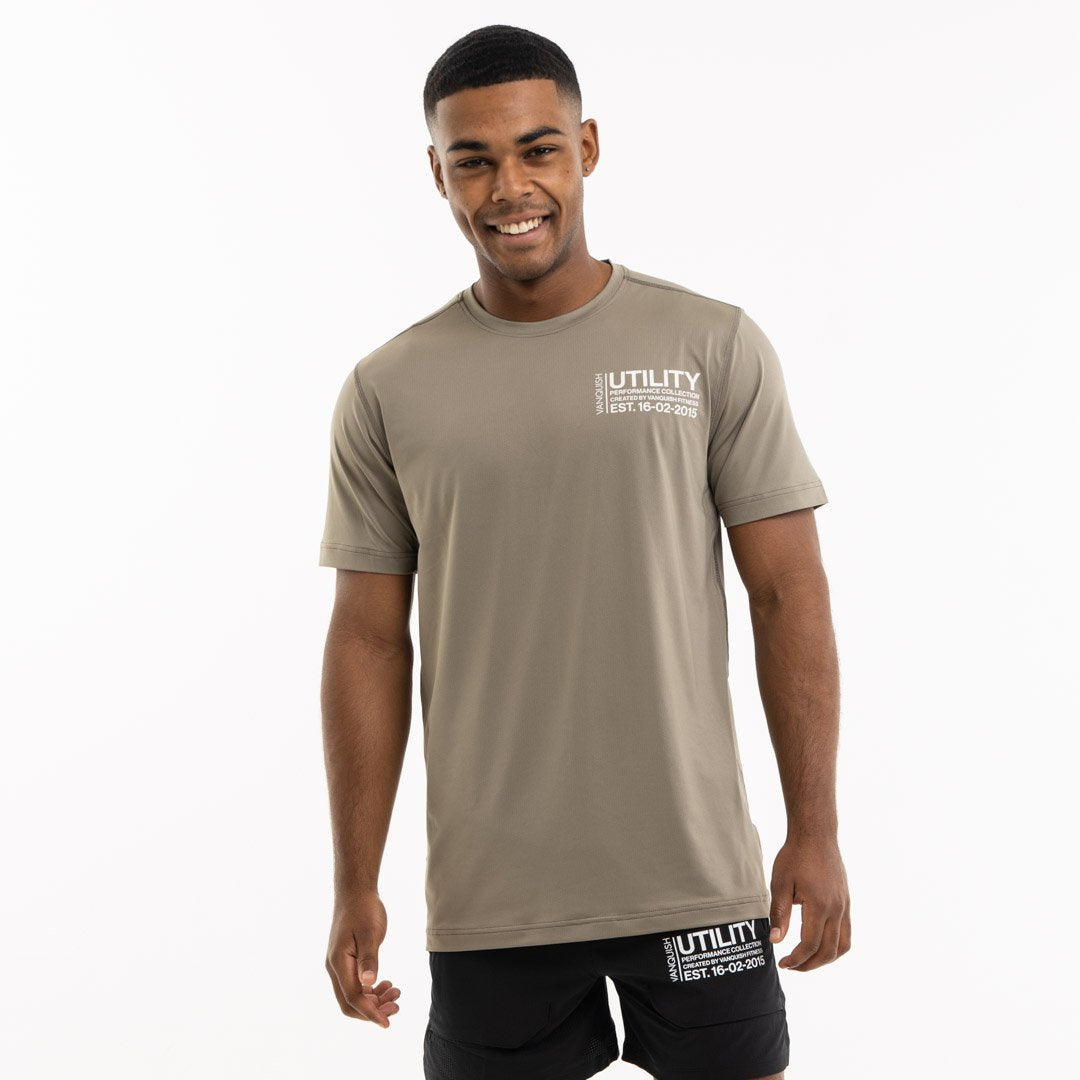 Vanquish Men's Cotton T-shirt Slim Fit Crew Neck Casual Patchwork Short Sleeve Gym Sports Training Wear