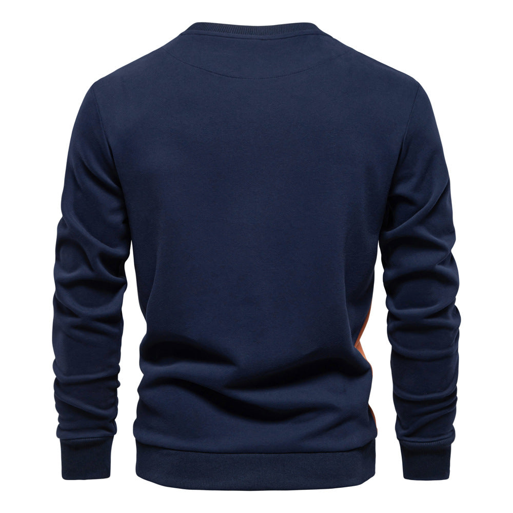 Men's sweater trendy loose Cotton handsome round neck warmlarge size M-3XL