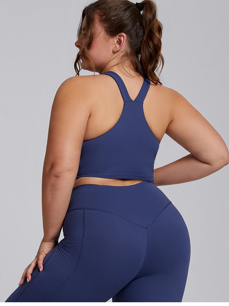 Leggings for Women Sexy plus Size Yoga Wear Suit Women's Tight Sportswear Two-Piece Bra Yoga Pants