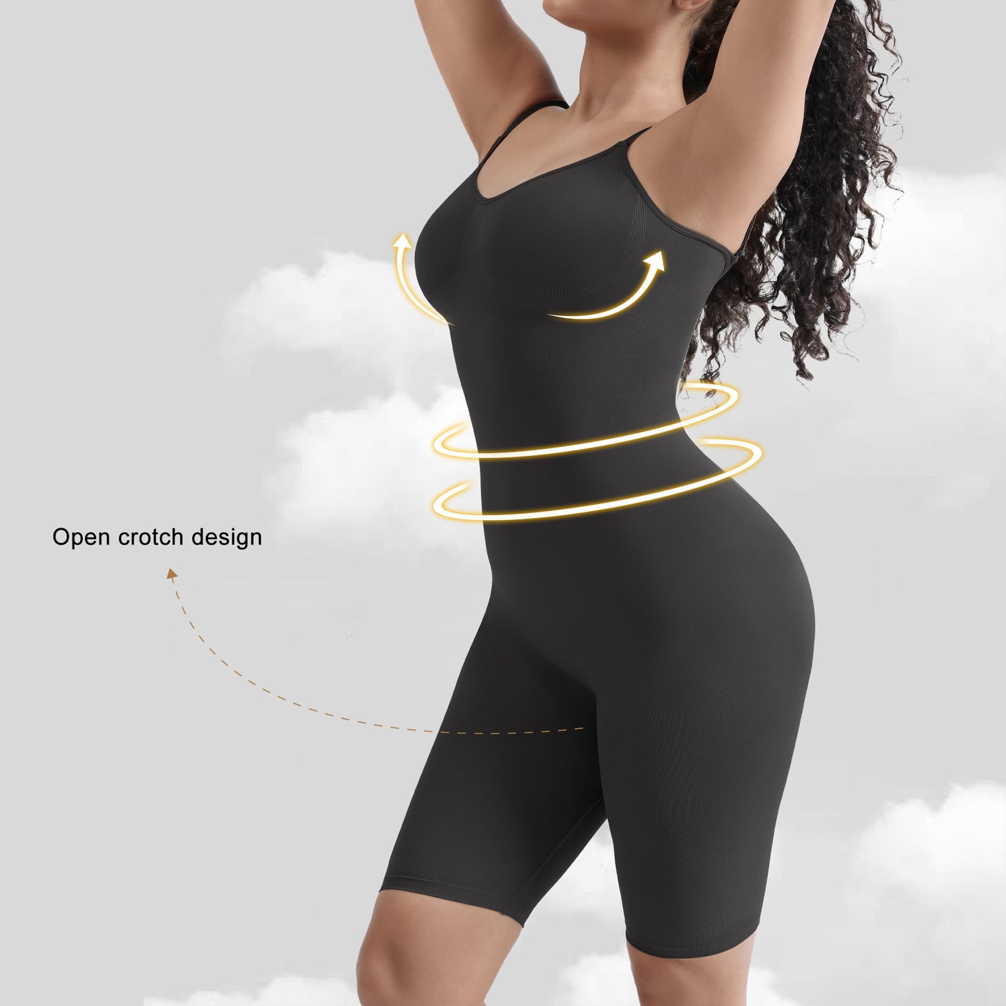 Slimming Bodysuit for Women Slimming Bodysuit for Women Skim Shapewear Women's Body Shapewear Hip Lifting and Waist-Slimming Open Corset Women's Enhanced Summer One-Piece Underwear