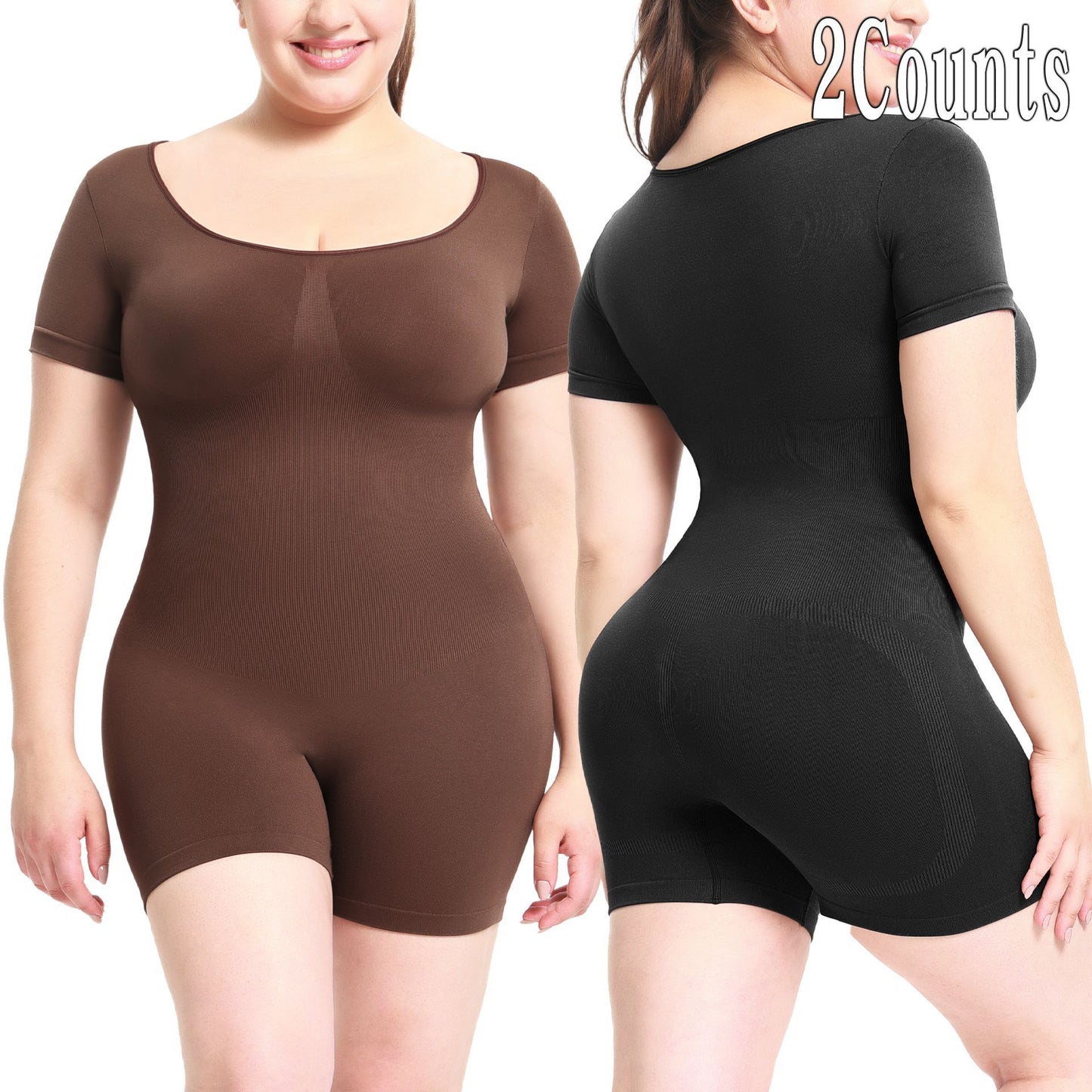 Slim Bodysuit for Women Slim Bodysuit for Women Girdle Jumpsuit Adult Women Outer Wear Bodybuilding Jumpsuits Short Sleeve Corset Hip Lifting Bodysuit