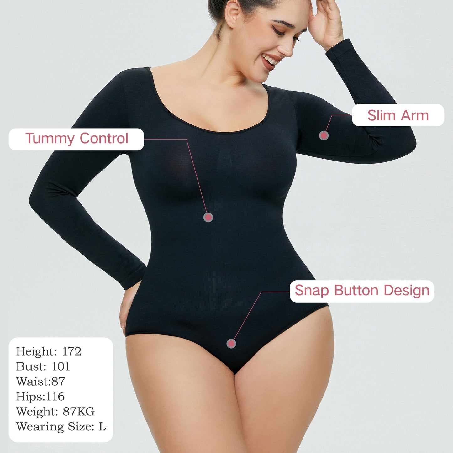 Slimming Bodysuit for Women Slimming Bodysuit for Women Bodysuit Women Bottoming Shirt Long Sleeve Corset Romper Underwear Body Shaper Seamless One-Piece Corset