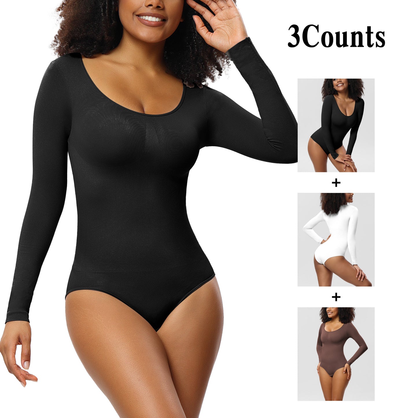 Slimming Bodysuit for Women Slimming Bodysuit for Women Bodysuit Women Bottoming Shirt Long Sleeve Corset Romper Underwear Body Shaper Seamless One-Piece Corset