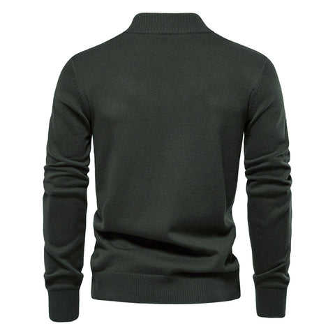 Men's sweater cotton cardigan high quality business casual solid color autumn and winter S-2XL