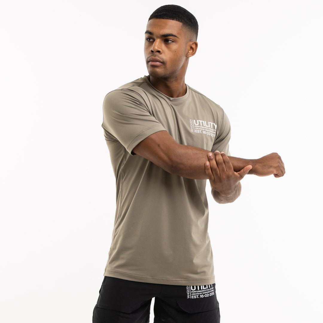 Vanquish Men's Cotton T-shirt Slim Fit Crew Neck Casual Patchwork Short Sleeve Gym Sports Training Wear