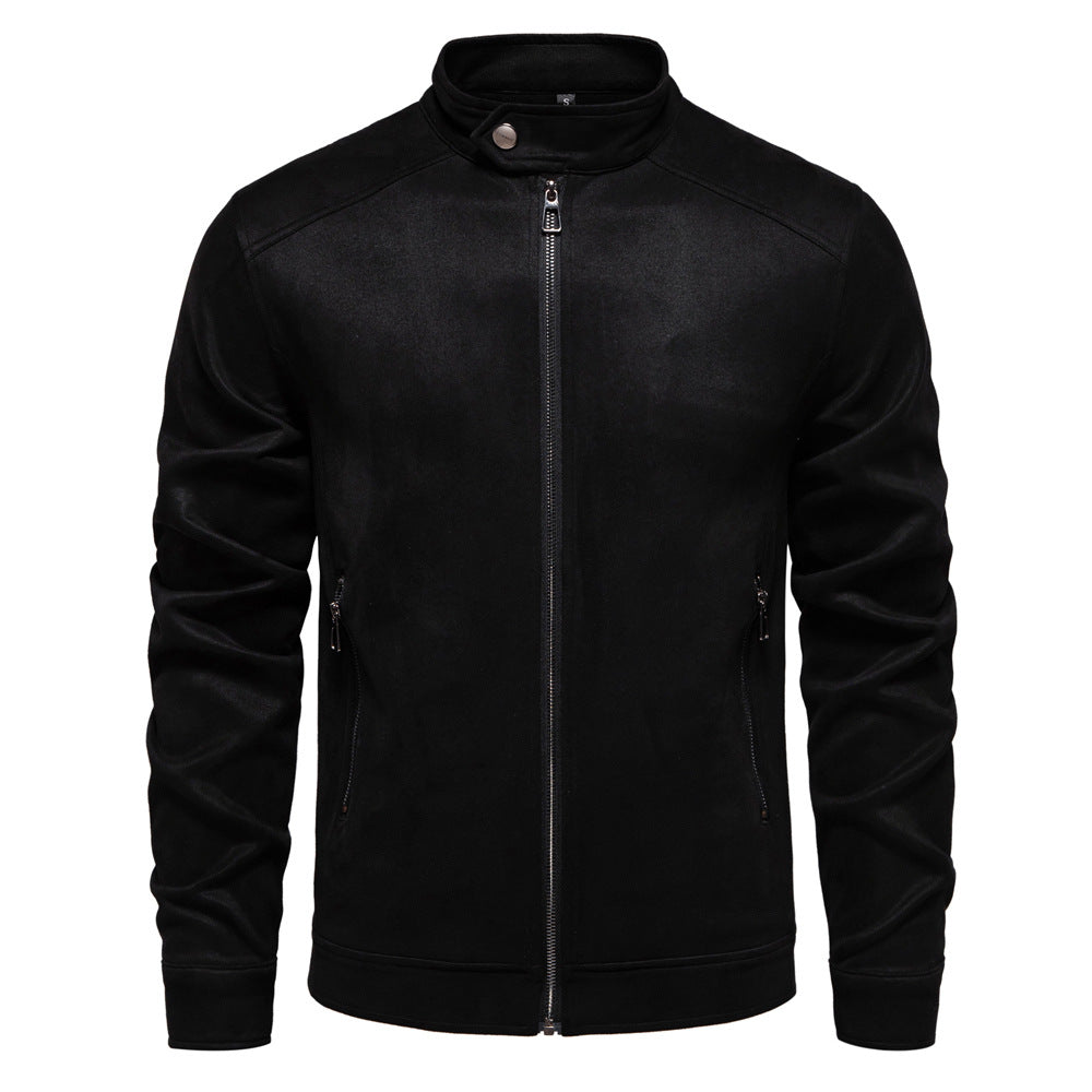 Suede Jacket for Men - Premium Suede Leather Bomber Jacket | Trucker Coat for Mens