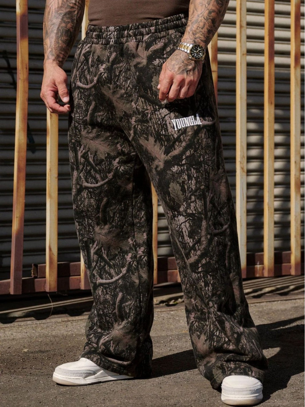 Youngla American Fashion Brand Casual Pants Digital Camouflage Printing Straight-Leg Trousers Sports Fitness Loose Wide Leg Pants