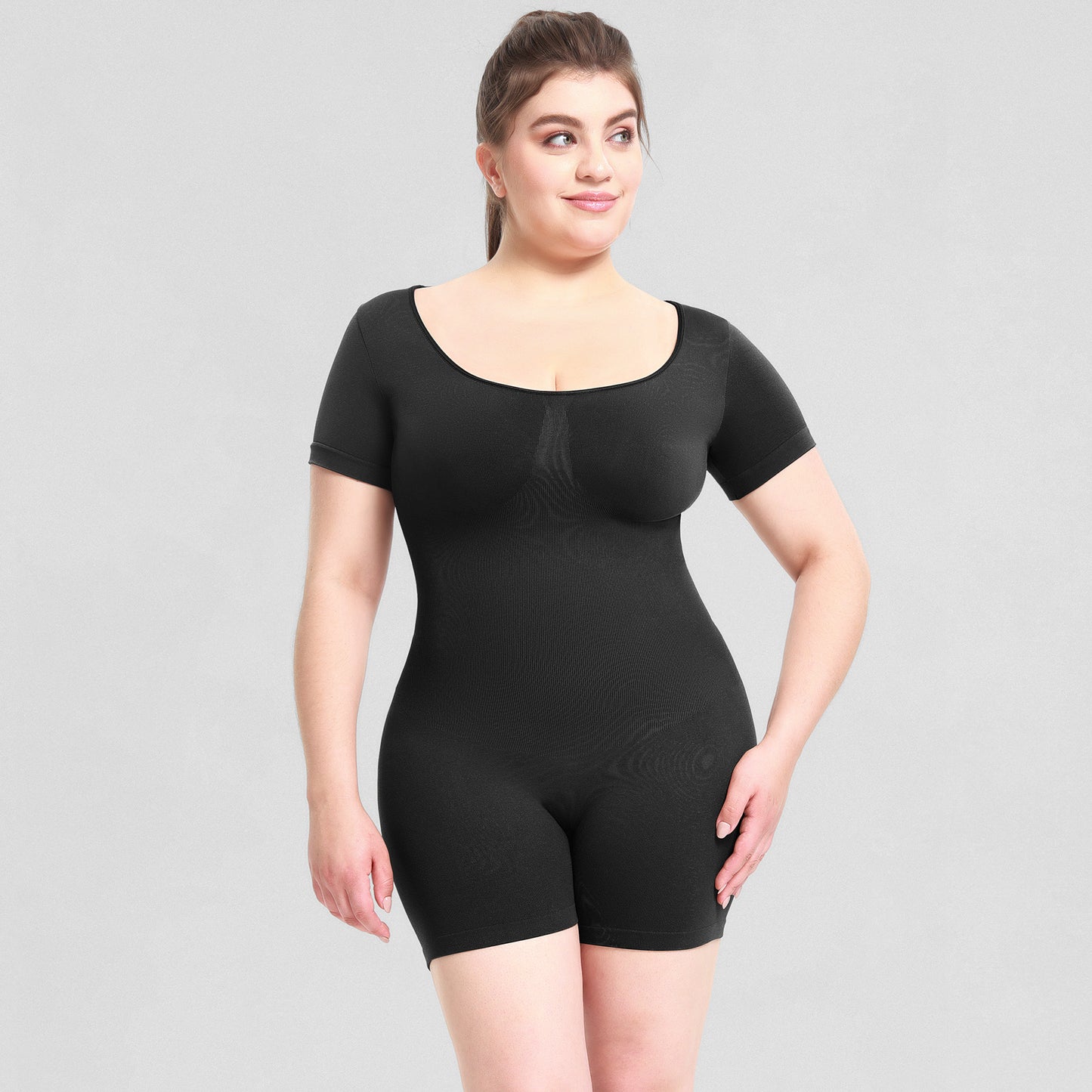 Slim Bodysuit for Women Slim Bodysuit for Women Girdle Jumpsuit Adult Women Outer Wear Bodybuilding Jumpsuits Short Sleeve Corset Hip Lifting Bodysuit