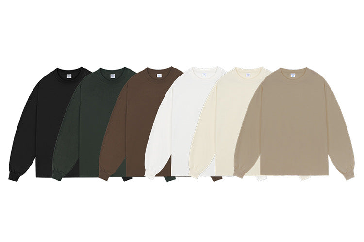 Men's T-Shirts - Long Sleeve Crew Neck Cotton Plain Tee S - 2XL Tee