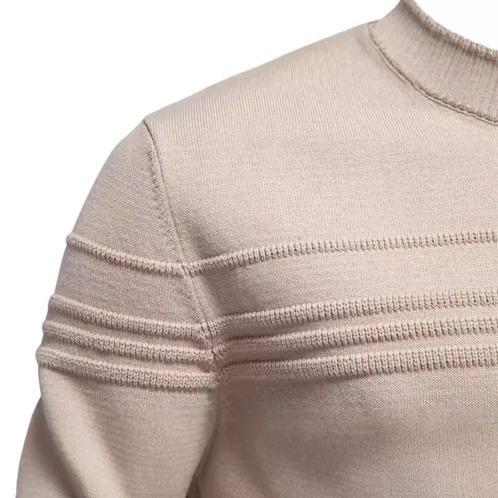 Men's Knit Sweaters Crew Neck Waffle Knit Pullover Raglan Sleeve Sweater S-2XL