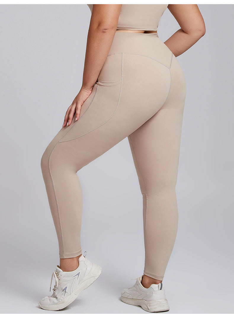 Leggings for Women Sexy plus Size Yoga Wear Suit Women's Tight Sportswear Two-Piece Bra Yoga Pants