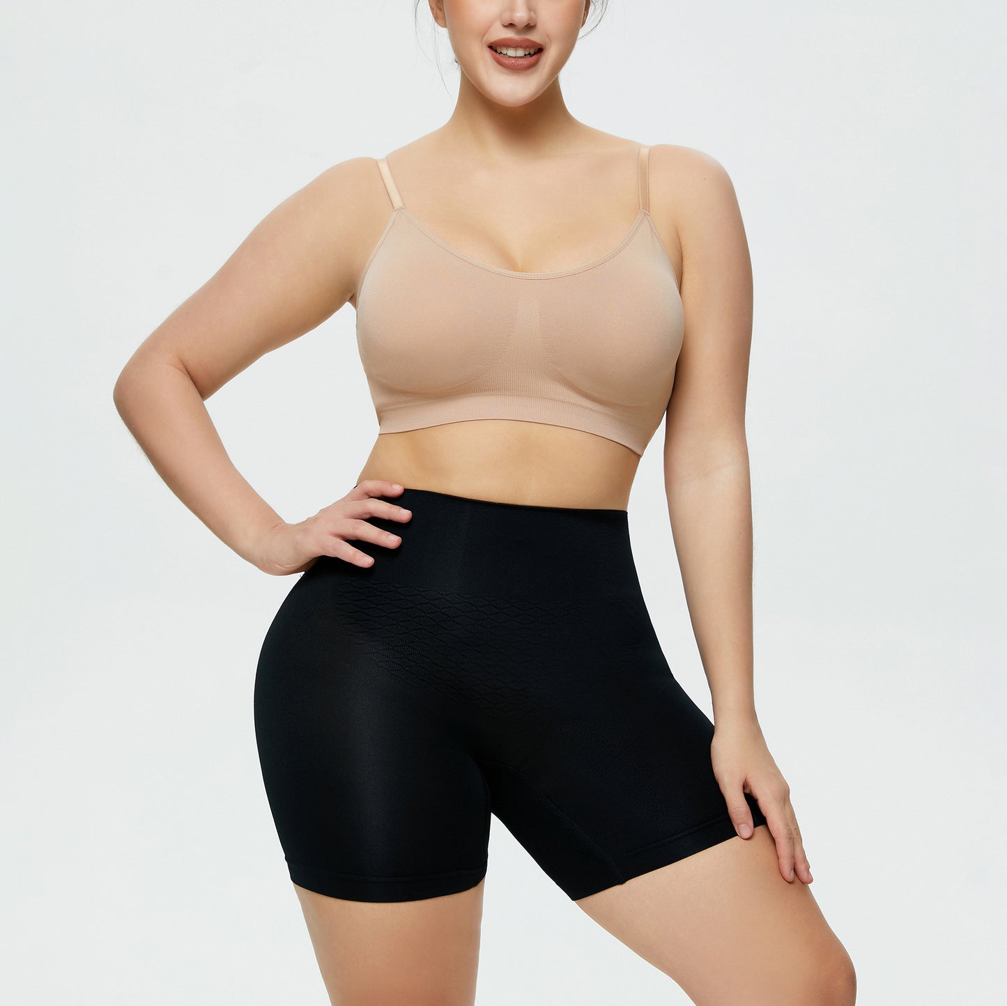 Slim Bodysuit for Women Summer Thin Belly Contraction Butt-Lift Underwear Powerful Postpartum High-Waist Sculpting Pants Corset Hip Fake Butt Bodybuilding Safety Pants