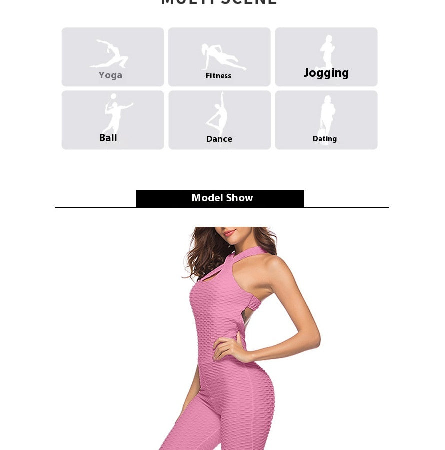 Yoga Clothes Sexy Beauty Back Hip-Lift and Belly Shaping Fitness Clothes Sports Suit Yoga Bodysuit Women