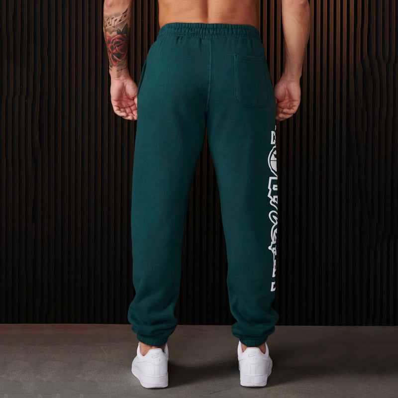 Youngla Jogger Men's Sports Pants Gym Sports Fitness Casual Trousers Cotton Printed Ankle Banded Pants