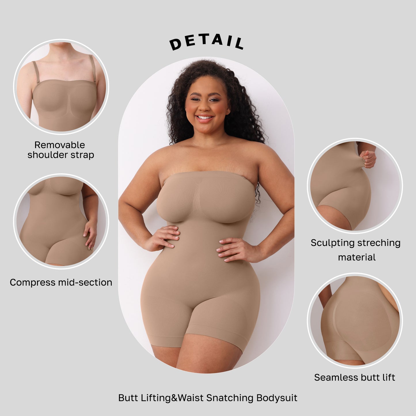 Slim Bodysuit for Women Slim Bodysuit for Women One-Piece Suit Women Seamless One-Piece Encryption High Quality One-Piece Bodysuit Skim Belly Contracting One-Piece Corset