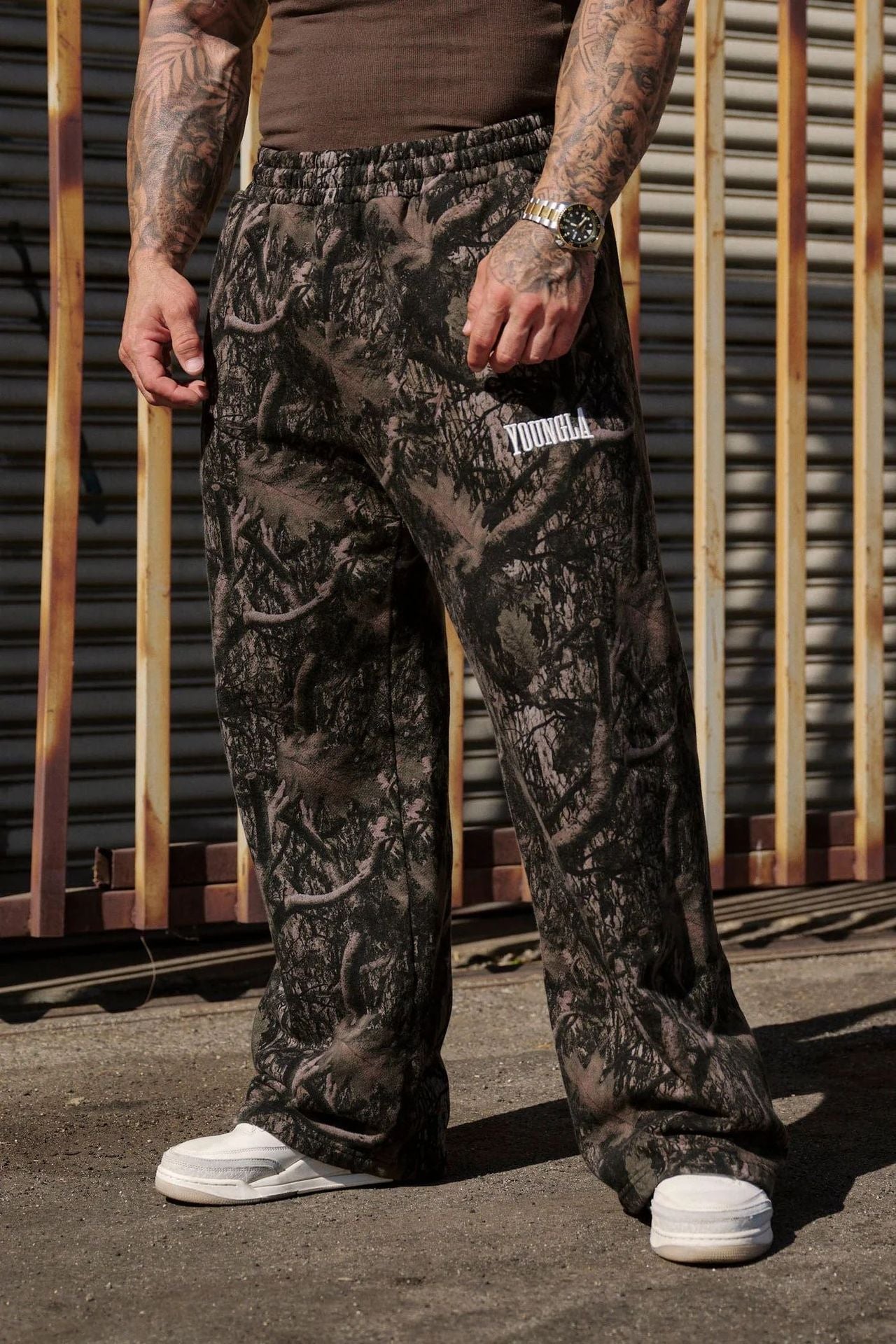 Youngla American Fashion Brand Casual Pants Digital Camouflage Printing Straight-Leg Trousers Sports Fitness Loose Wide Leg Pants