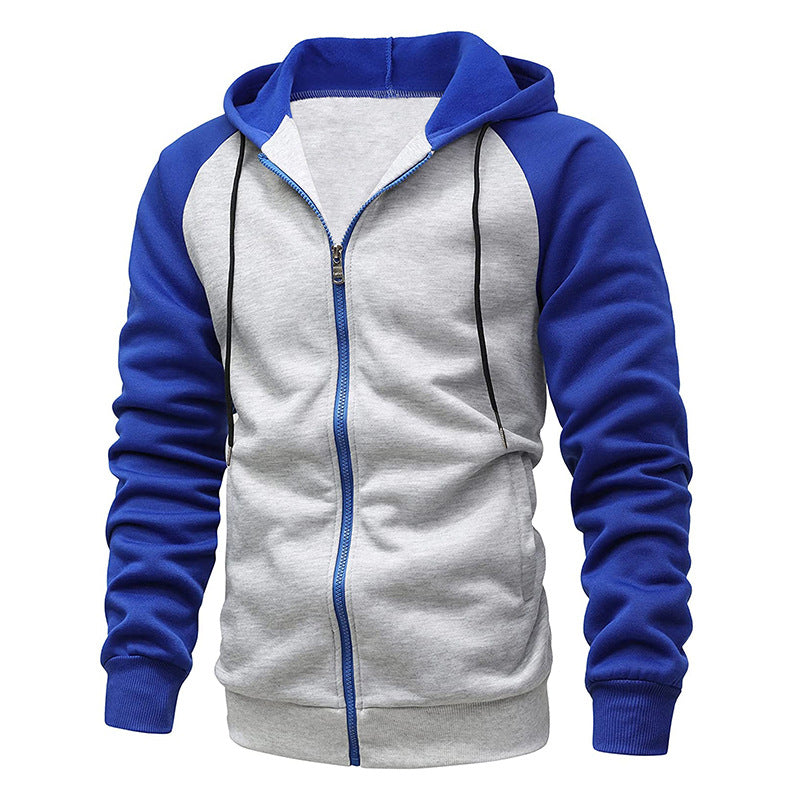 Men's fleece sweatshirts, trendy loose solid color warm hoodies, large sizes M-3XL