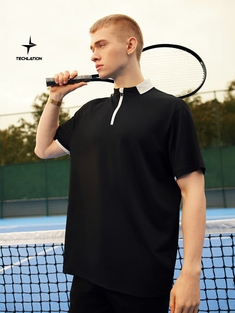 Men's T-shirt Couples  Zipper New Lightweight Cool Feeling Golf Tennis Commute