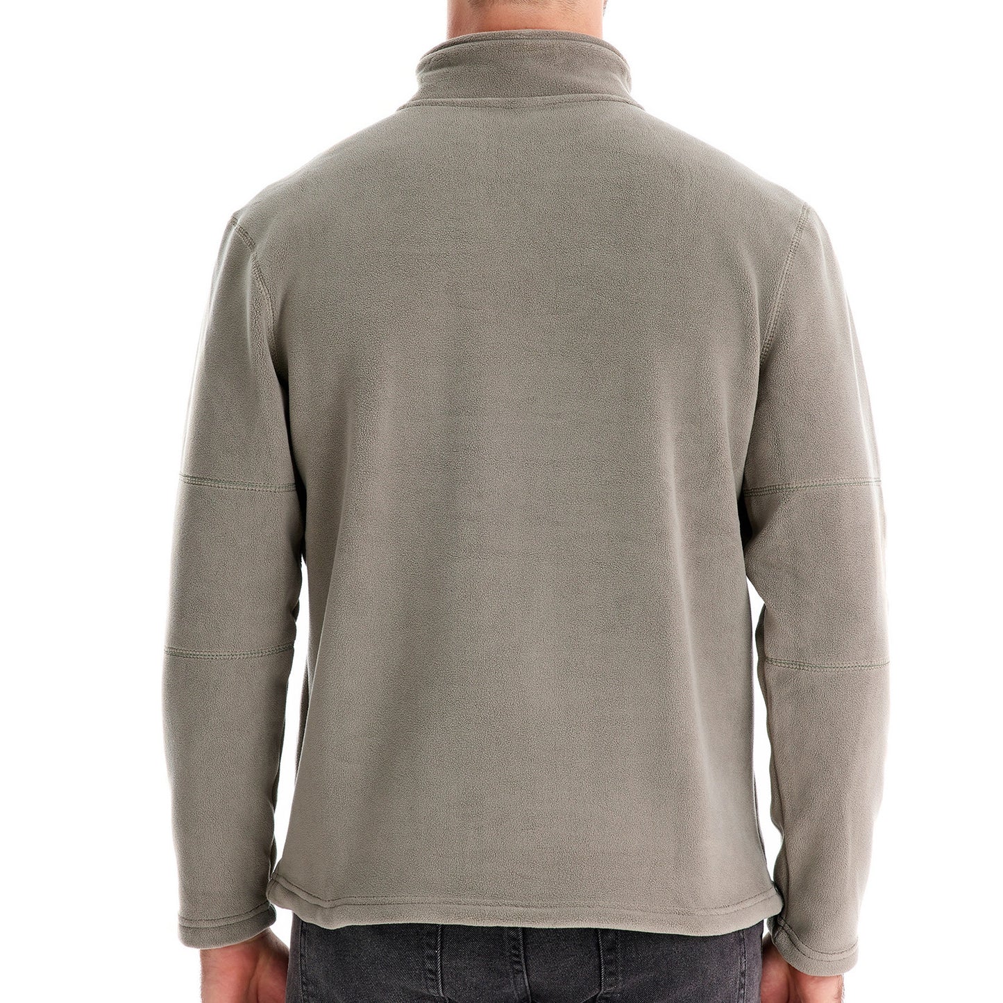 Men's Knitted Sweater 100% Cotton Half Zipper Solid Color Casual Sweater S-2XL Knitted Sweater