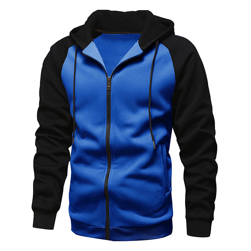 Men's fleece sweatshirts, trendy loose solid color warm hoodies, large sizes M-3XL