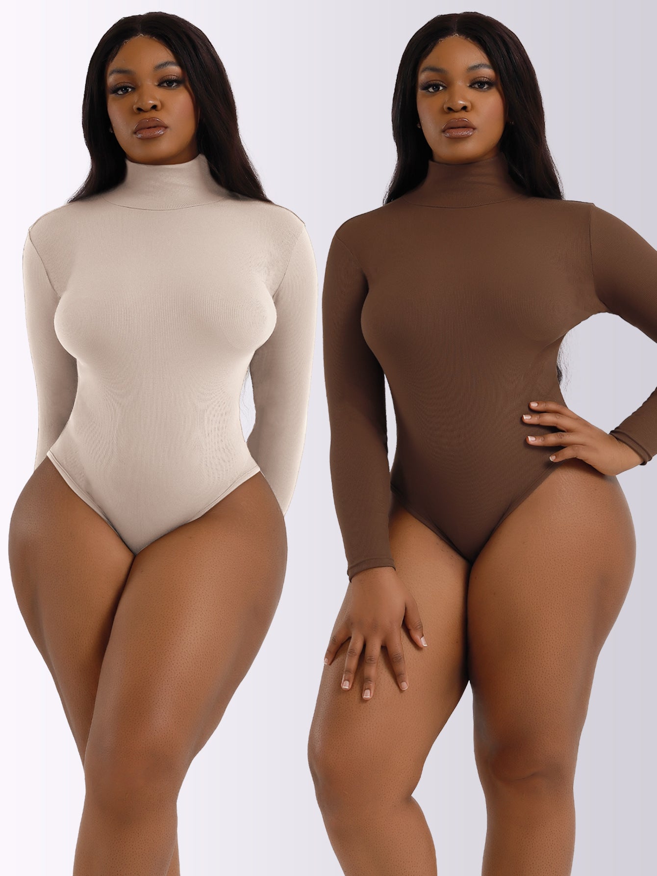 Slim Bodysuit for Women  Rompers Women Turtleneck Bottoming Shirt Long Sleeve Jumpsuit Long Sleeve Bodysuit