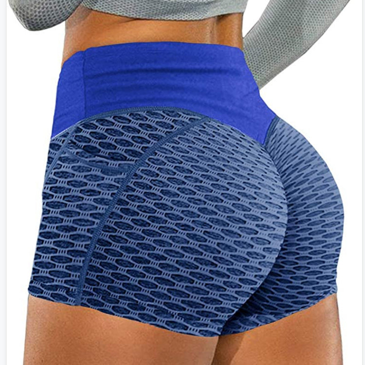 Leggings For Women plus Size Honeycomb Yoga Shorts Women's Sports Jacquard Shorts Honeycomb Pocket Fitness Yoga Shorts