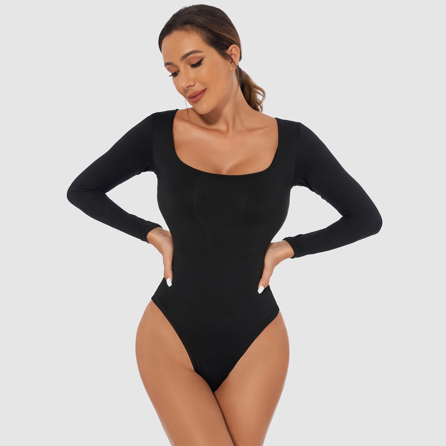 Slim Bodysuit for Women Slim Bodysuit for Women plus Size Women's Slim Bottoming Shirt T-shirt Long Sleeve Women's Jumpsuit Bodysuit Women's Shirt