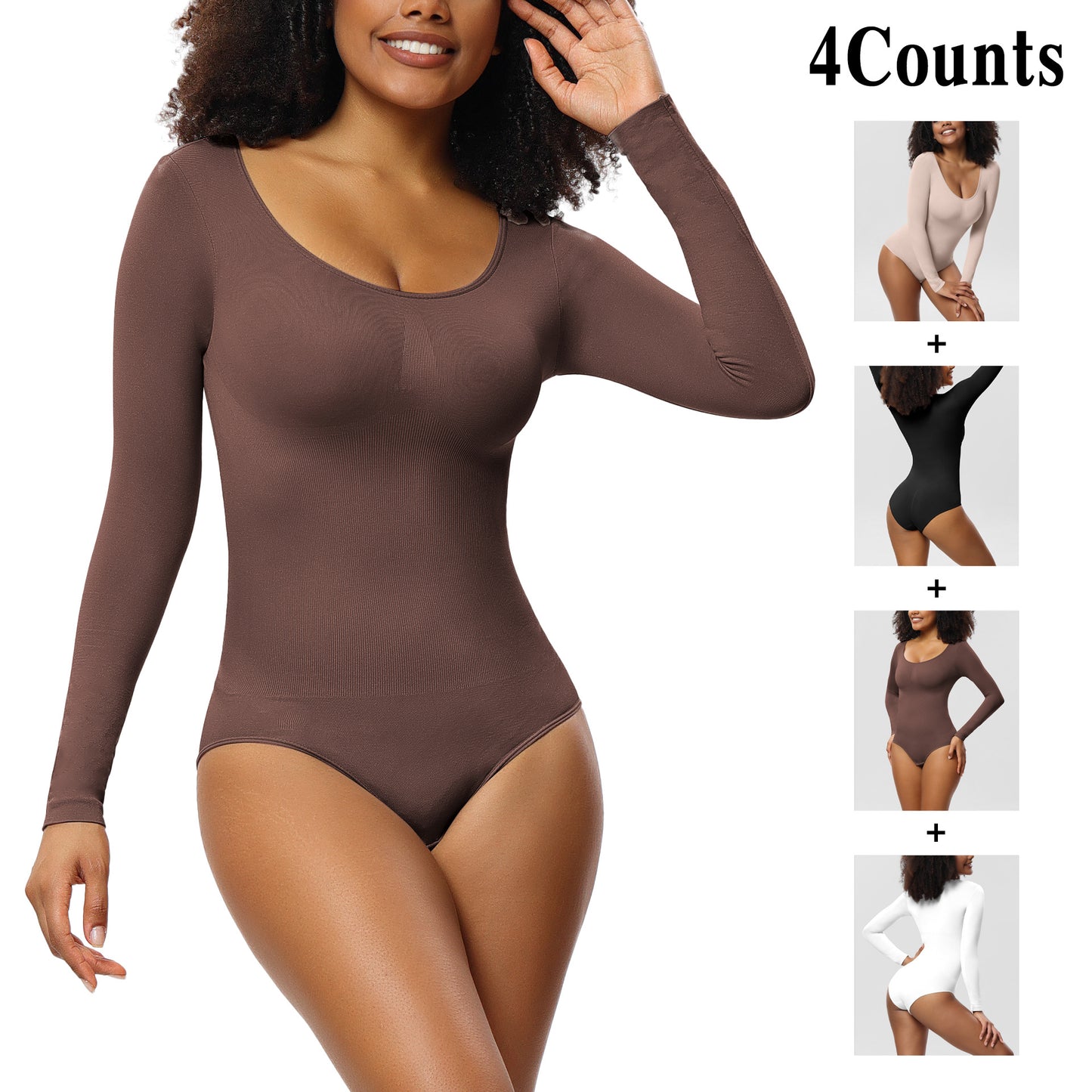 Slimming Bodysuit for Women Slimming Bodysuit for Women Bodysuit Women Bottoming Shirt Long Sleeve Corset Romper Underwear Body Shaper Seamless One-Piece Corset