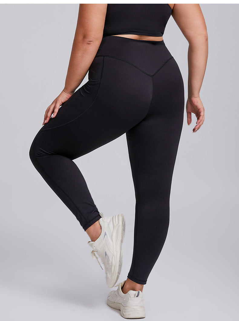 Leggings for Women Sexy plus Size Yoga Wear Suit Women's Tight Sportswear Two-Piece Bra Yoga Pants