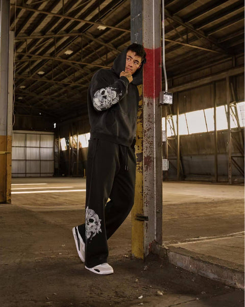 Youngla American Style Retro Fashion Brand Men's Hooded Sweater Autumn and Winter New Sports and Fitness Running Training Hoodie