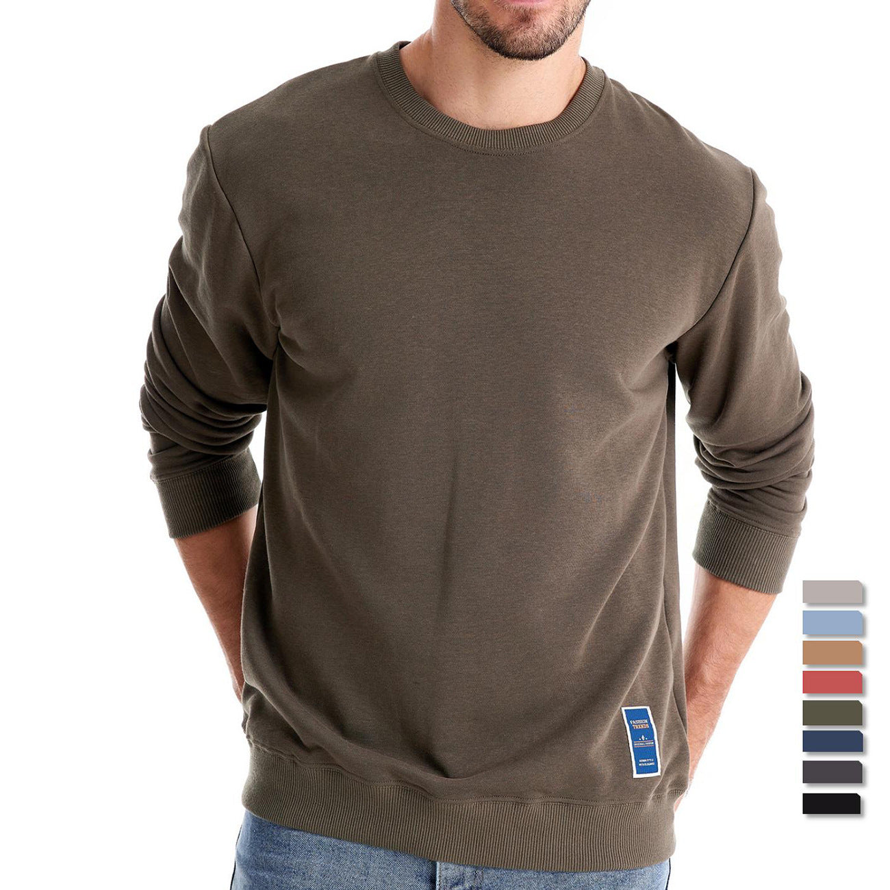 Men's Knit Sweaters Half Turtleneck Waffle Knit Pullover Raglan Sleeve Sweater