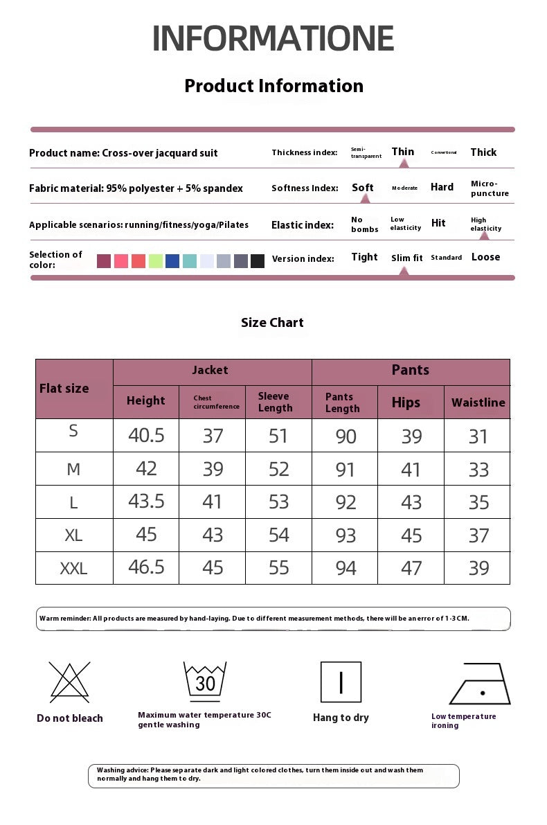 Leggings for women jacquard bubble sexy cross long-sleeved top high waist workout trousers yoga clothes suit women