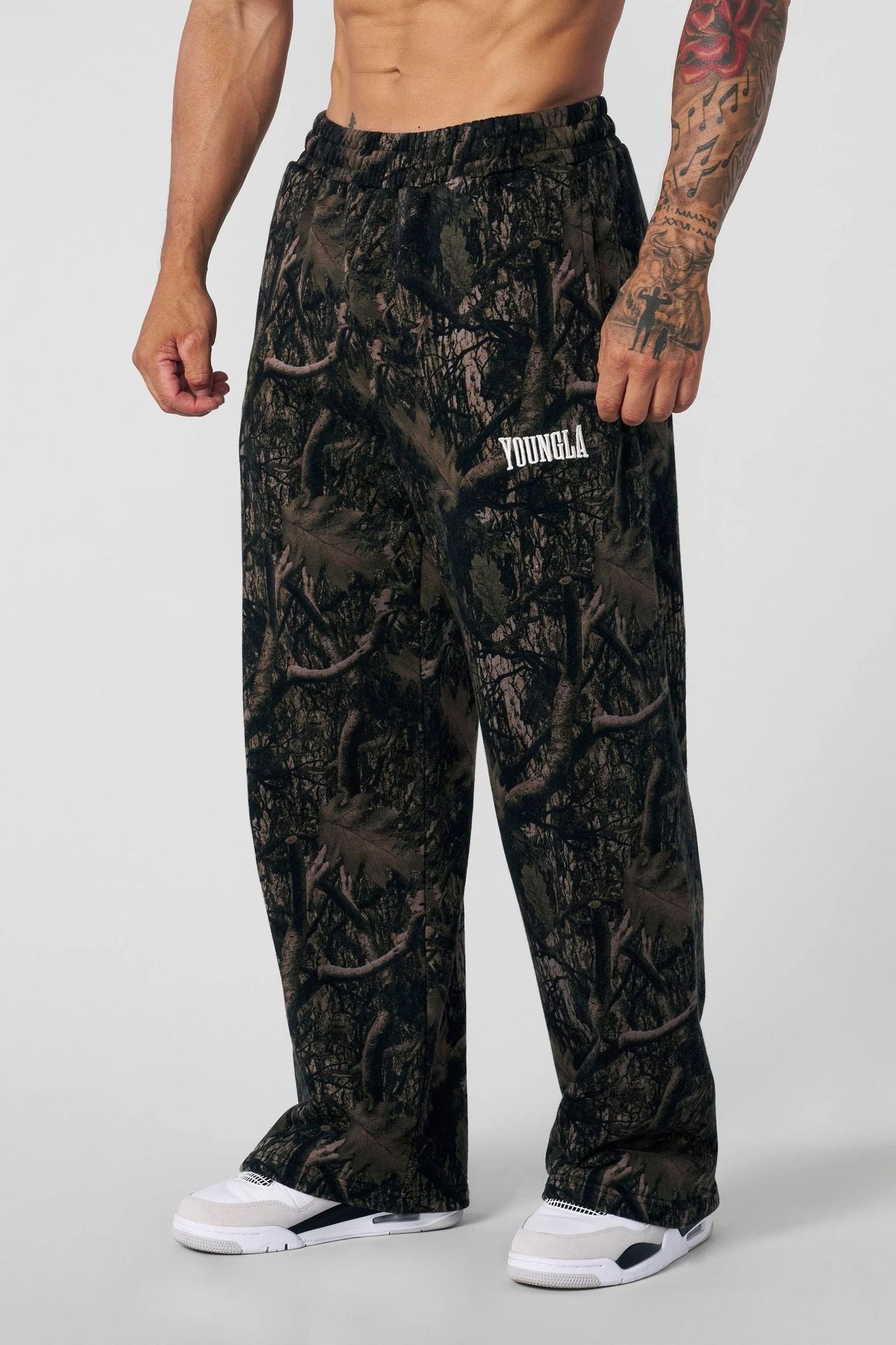 Youngla American Fashion Brand Casual Pants Digital Camouflage Printing Straight-Leg Trousers Sports Fitness Loose Wide Leg Pants