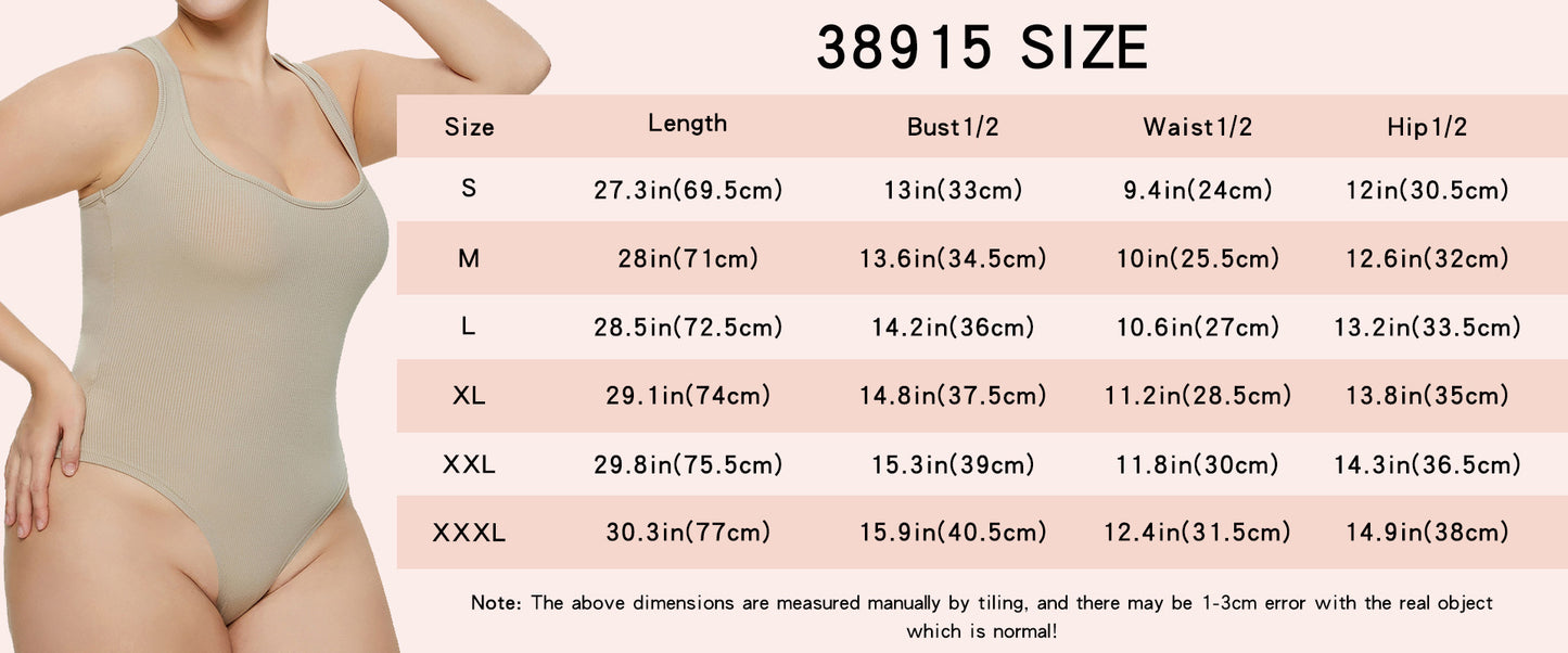 Slimming Bodysuit for Women plus Size Women's Sexy Siamese Vest T-Back Threaded Tight Women's Jumpsuit Jumpsuit