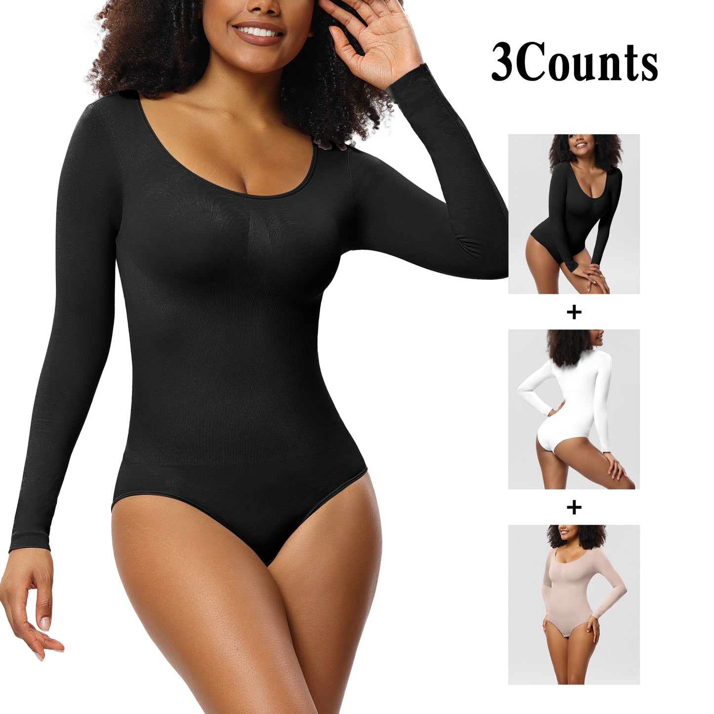 Slimming Bodysuit for Women Slimming Bodysuit for Women Bodysuit Women Bottoming Shirt Long Sleeve Corset Romper Underwear Body Shaper Seamless One-Piece Corset