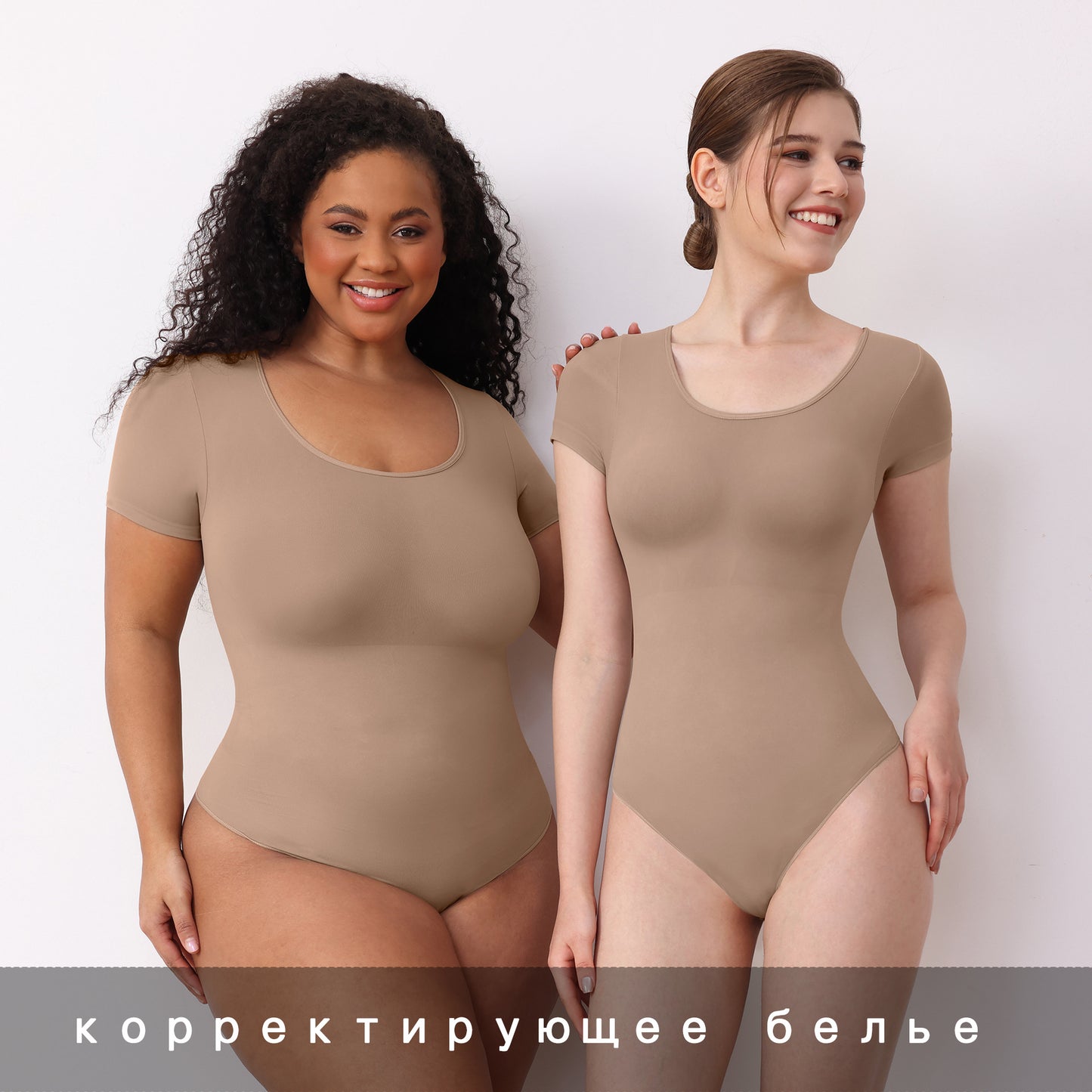 Slimming Bodysuit for Women Slimming Bodysuit for Women Shapewwear Crew Neck Body-Shaping Corsets Short Sleeve Encryption Girdle T-Shaped Corset Skim Shapewear