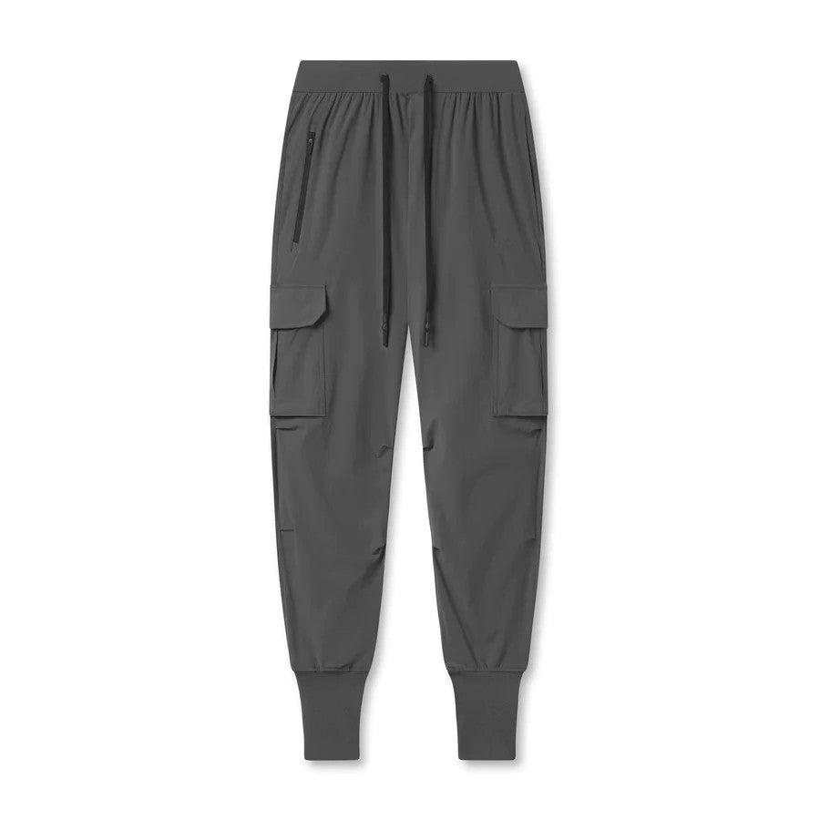 Men's Sports Pants Fitness Trousers Summer Thin Loose Quick-Drying Elastic Ankle-Tied Running Training