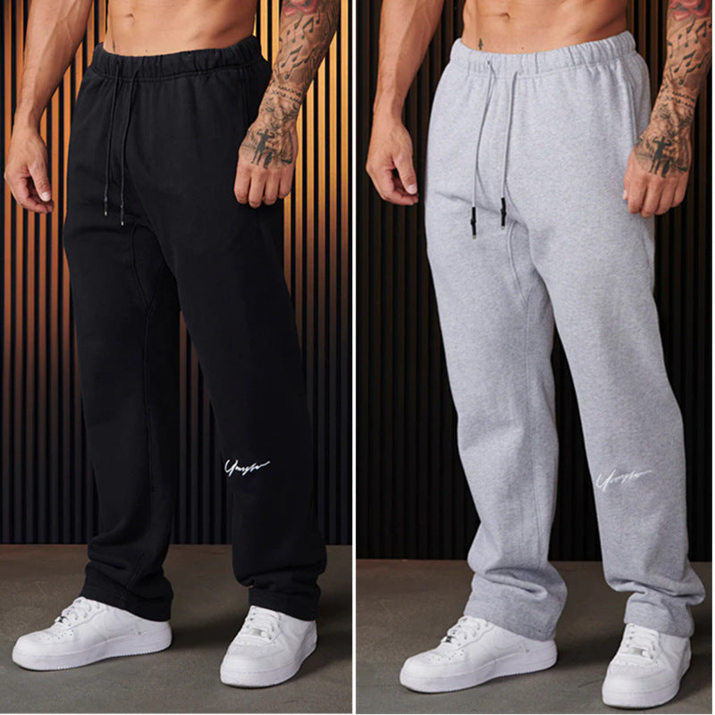 Youngla Men's Sports Pants American Style Sports Casual Straight Trousers Gym Running Training Pants