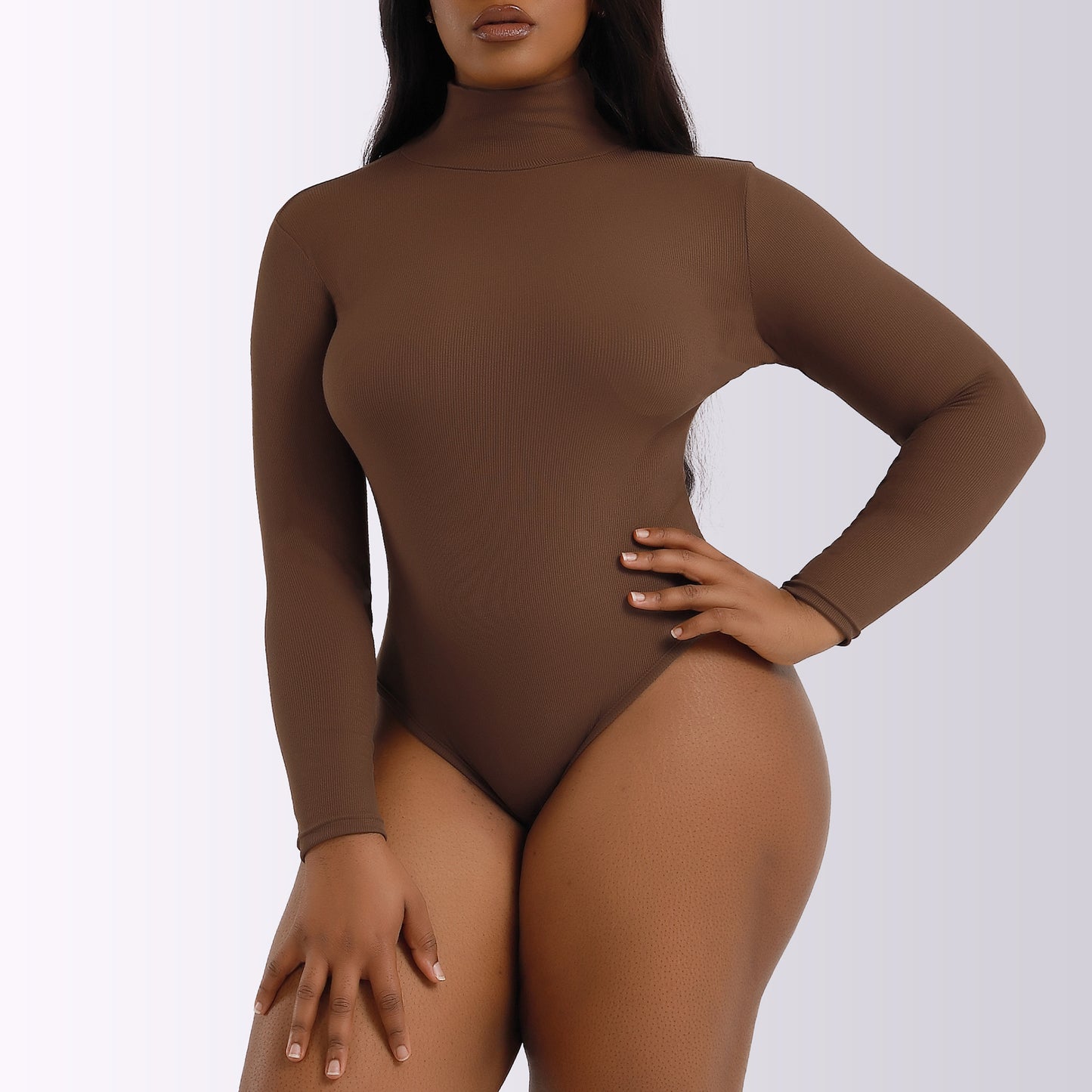 Slim Bodysuit for Women  Rompers Women Turtleneck Bottoming Shirt Long Sleeve Jumpsuit Long Sleeve Bodysuit