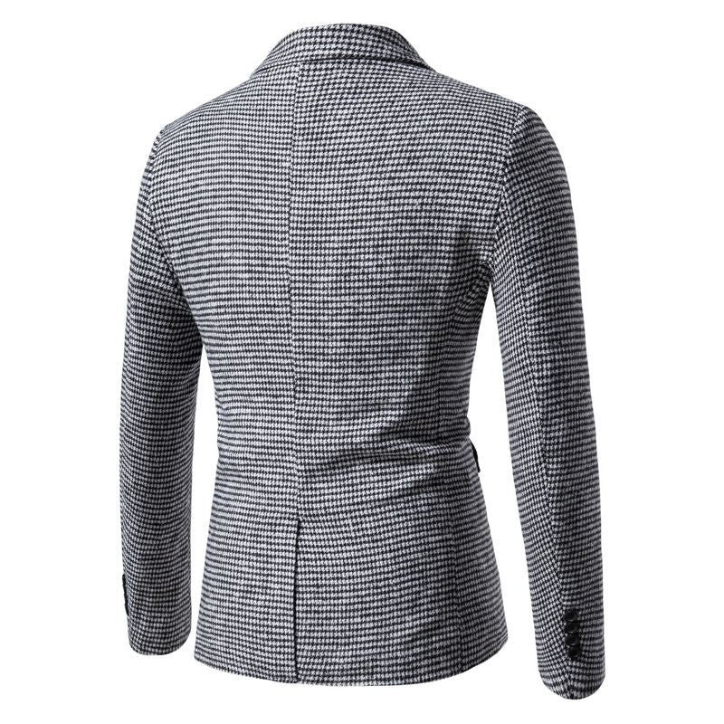 Men's Jackets Knitted Slim Fit Suit M-3XL