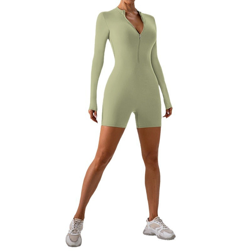 Leggings for Women New Long Sleeve One-Piece Women's Sports Training Integrated Yoga Jumpsuit