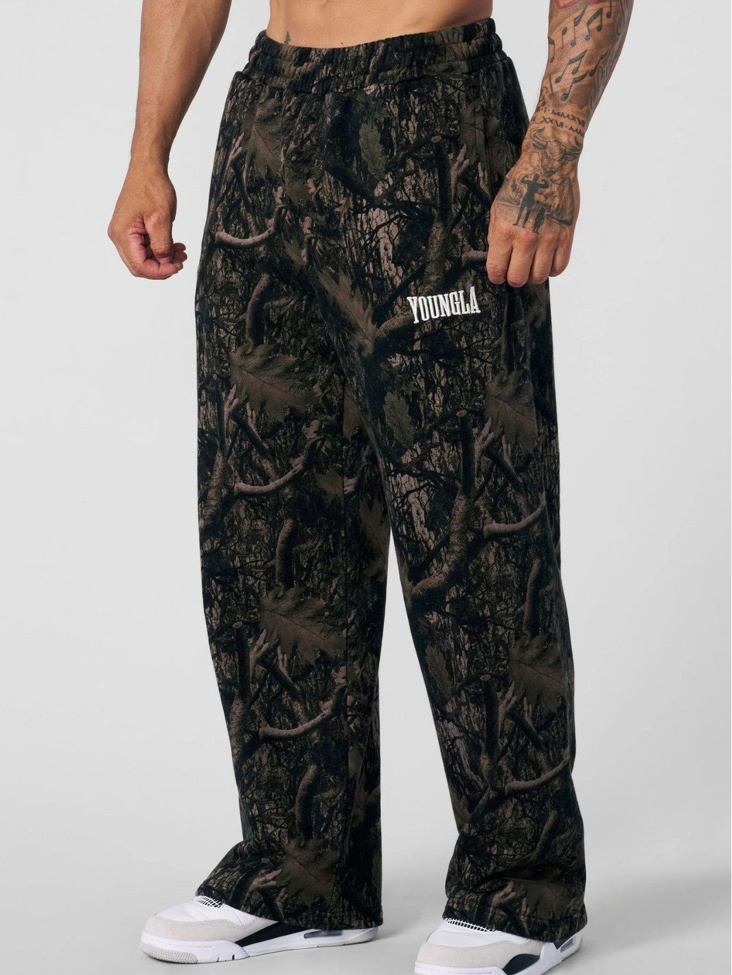 Youngla American Fashion Brand Casual Pants Digital Camouflage Printing Straight-Leg Trousers Sports Fitness Loose Wide Leg Pants