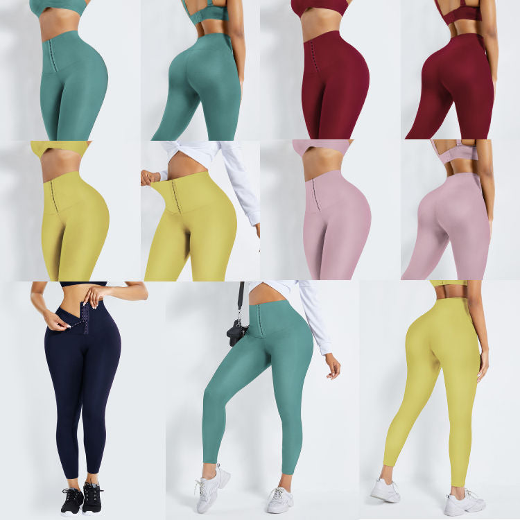 Slim Bodysuit for Women Slim Bodysuit for Women plus Size High Top Sports Belly Tight Pants Outer Wear Breasted Corset Bottoming Shark Pants Leggings