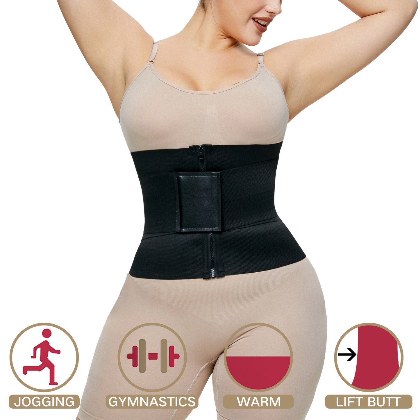 Slim Bodysuit for Women Slim Bodysuit for Women plus Size Girdle Belt Female Belly-Flattening Tool Postpartum Waist-Slimming Strong Girdle Belly Band Waist Trainer