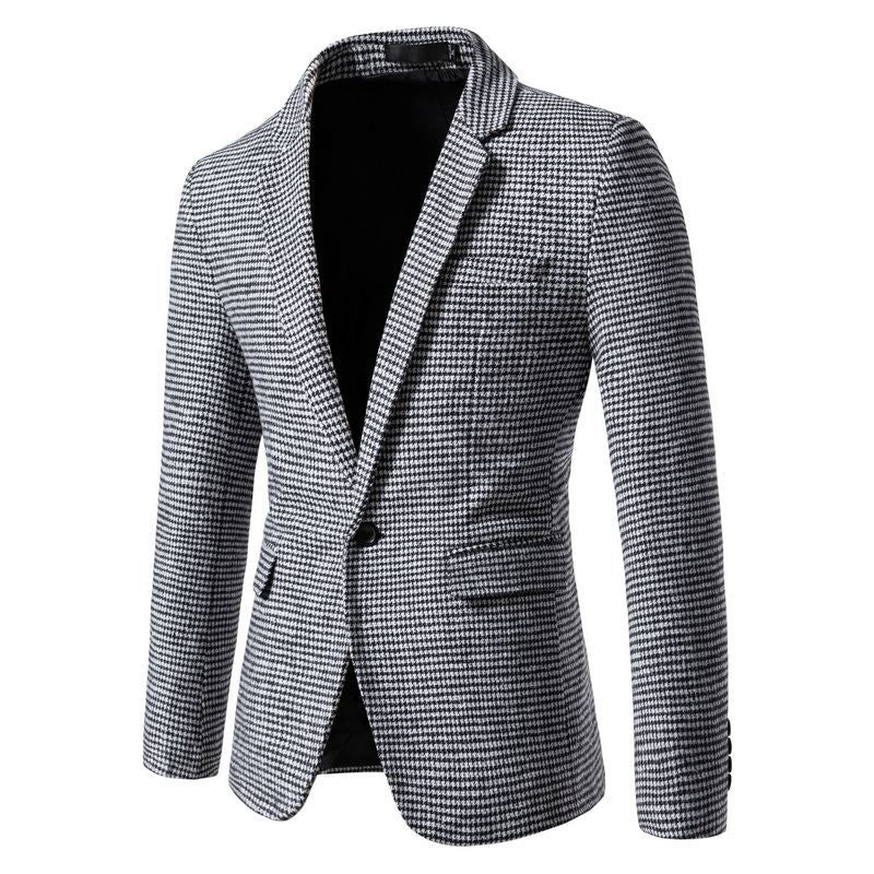 Men's Jackets Knitted Slim Fit Suit M-3XL